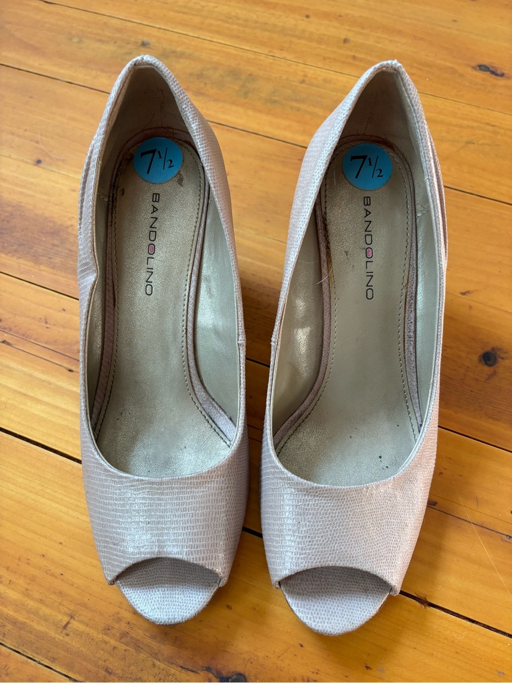 Bandolino Blush Peep-Toe Heels